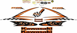 KAWASAKI STX 1100 2002 Graphics / Decal / Sticker Kit BLACK & ORANGE - Picture 1 of 2