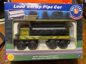 Learning Curve Lionel Load em up Pipe Car  Thomas/Brio Compatible NIB - Picture 1 of 2