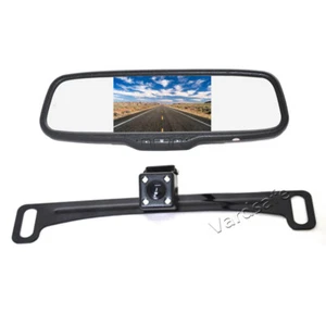 Vardsafe | Cámara de reversa y monitor espejo con matrícula para autocaravana camioneta SUV furgoneta - Imagen 1 de 7