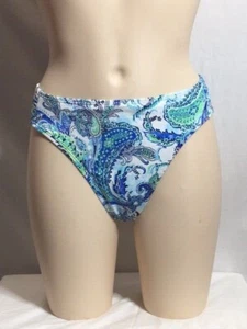 Women's NWOT Ralph Lauren Fiesta Paisley Hipster Bikini Bottom Blue Multicolor - Picture 1 of 6