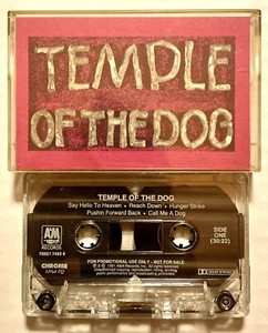 TEMPLE OF THE DOG CASSETTE RARE PROMO VINTAGE 1991 75021 7463 4 A&M RECORDS - Imagen 1 de 4