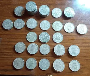 UNITED KINGDOM Lot of Ninety-Three (93) Pre-Decimal Shillings; Historical Coins! - Picture 1 of 2