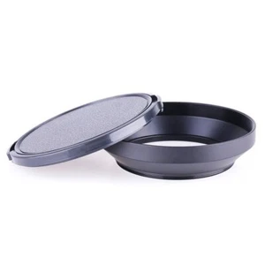 77mm metal wide angle screw in mount lens hood for all SLR Camera Lens+105mm Cap - Picture 1 of 6