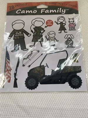 RealTree Camo Family Peel and Stick Wall Decal 28 Decals RT-CFAM-LG - Image 1 of 2