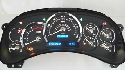 SILVERADO DURAMAX DIÉSEL 2500HD 3500 FIBRA DE CARBONO PLATINO BLANCO LED CLUSTER WS Foto 1 de 4