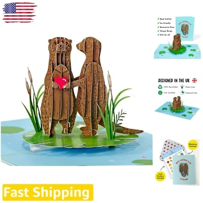 豪华弹出式丈夫/妻子生日卡 - 英国设计带个人风格 — 第 1/4 张图片