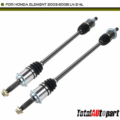2x Conjunto de eje CV para Honda Element 2003-2008 L4 2,4 L SUV trasero lado derecho y derecho Foto 1 de 4