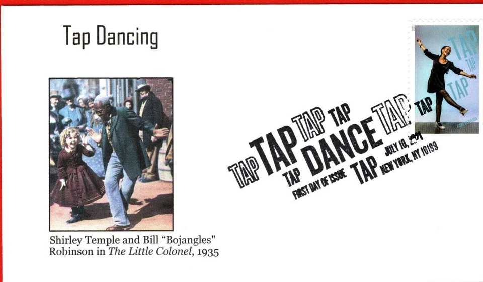 Tap Dancing, Shirley Temple, Bojangles, Black Tap Dancer,  First Day Cover - Image 1 of 1