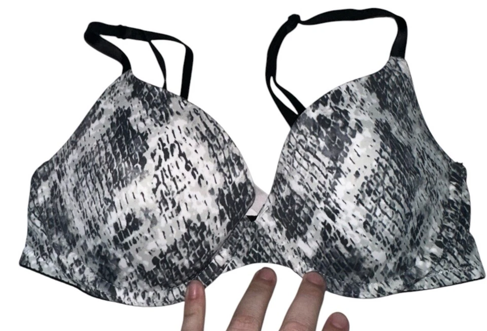 Camiseta Victorias Secret PINk Wear Everywhere sujetador ligeramente forrado 32C gris blanco  Foto 1 de 4