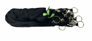 24 Cordones Advantus 36" Cordón No Rompible Estilo Anillo Cuello Plano Cordón Negro - Imagen 1 de 8