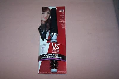 Vidal Sassoon Titanium Ionic Round Thermal Brush NEW with Bonus Elastics (4) HTF - Image 1 of 3