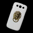 Case For Samsung Galaxy S3 3D Lion Head Finger Ring Stand Holder Back Hard Cover
