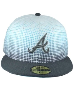New Era 59FIFTY Atlanta Braves Gorra Ajustada Sombrero Degradado Azul Gris | Gorra Auténtica - Imagen 1 de 3
