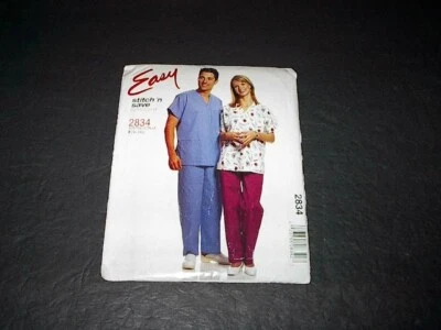 McCall's Stitch 'n Save Pattern 2834 Unisex Scrubs Tops/ Pull-On Pants  XL/XXL U - Image 1 of 3