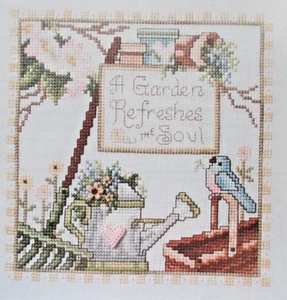 Giardino Rinfrescante - Rivista modello punto croce - Anima Annaffiatoio Uccellino - Foto 1 di 1