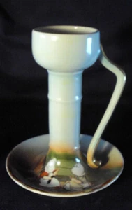 Sunbonnet baby chamberstick tall darning Royal Bayreuth china porcelain candle J - Picture 1 of 6