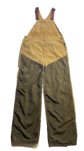 Vintage Carhartt Herren Duck Canvas Brush Utility/Jagd/Arbeit BiB Latzhose 38x32 - Bild 1 von 7