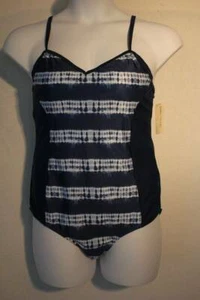NEW Womens One Piece Swimsuit Plus Size 2X Blue Ladies Bathing Suit Pool Beach - Picture 1 of 2