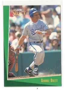 George Brett 1993 Score Select #78 Kansas City Royals Baseball Card - NRMT