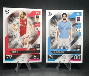 Topps Match Attax UEFA Club Competitions - Daley Blind #246/Ilkay Gundogan #19 - Picture 1 of 2