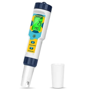 Saltwater Pool Tester Free Chlorine Meter pH and Salinity 7 in 1 Free... - Picture 1 of 6