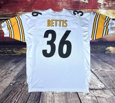 Camiseta Auténtica Reebok Pittsburgh Steelers Talla 54 2XL Cosida Jerome Bettis #36 Foto 1 de 4