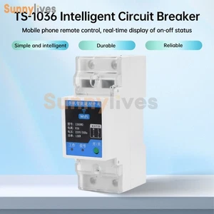 Smart Leitungsschutzschalter TUYA WIFI Bluetooth 2P63A Ein/Aus Schutzschalter Fernbedienung - Bild 1 von 24