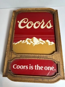 Vintage Coors "On Tap" Shield Bar Sign - Acrylic Wall Decor (No Backlight) Good - Picture 1 of 4