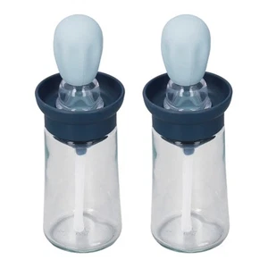 2pcs Olive Oil Dispenser Bottle Oil Container with Silicone Brush for Kitchen... - Picture 1 of 9