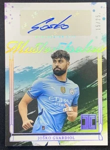 2024-25 Panini Impeccable Josko Gvardiol Auto Manchester City /25 - Picture 1 of 2