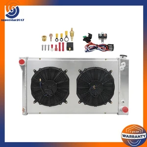 1967-1972 For Chevy C/K C10 C20 K20 K30 Pickup Truck 4 Row Radiator Shroud Fan - Picture 1 of 14