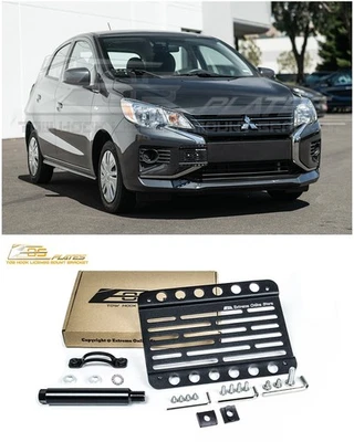 For 14-24 Mitsubishi Mirage | EOS Plate Front Bumper Tow Hook License Bracket - Image 1 of 4