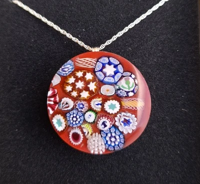 Millefiori Glass Pendant by Craig Deacons - Image 1 of 2