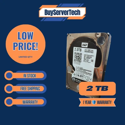 Western Digital Caviar Black 2TB Internal 7200RPM 3.5" (WD2002FAEX) HDD - Image 1 of 2