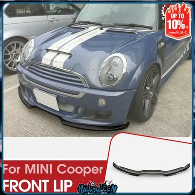 Forged Carbon Look DG1 Style front lip Fit For Mini Cooper 03-07 R53 DG & JCW FB - Image 1 of 4