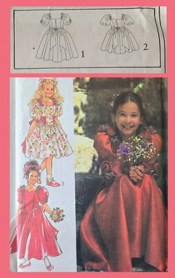UC Style 2427 Sew Pattern Little Girl Special Occasion Flower Girl Dress Wedding - Image 1 of 4