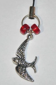 Mockingjay Charm with Black Strap - Bild 1 von 3