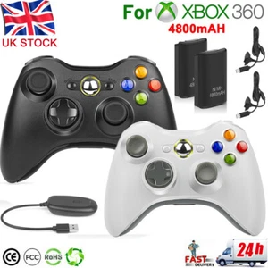 Wireless Controller For Microsoft Xbox 360/360S/360E PC Windows & Battery Pack - Picture 1 of 30