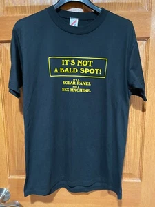 T-shirt vintage JERZEES uomo L punto calvo pannello solare macchina del sesso punto singolo NOS - Foto 1 di 6