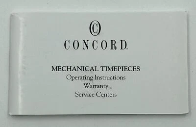 Concord Instruction Manual and Warranty Booklet - Image 1 of 2