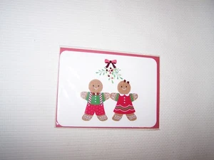 Papyrus Christmas Greeting Card and Envelope ~ Gingerbread Boy and Girl - Picture 1 of 2