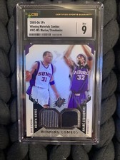 2005-06 SPx Winning Materials Combos #WC-MS Marion/Stoudemire Dual Patches CSG 9
