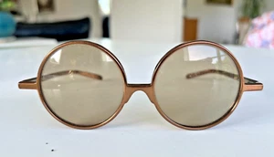 Vintage Copper Metal Round Sunglasses 5 7/8" widest point - Picture 1 of 5