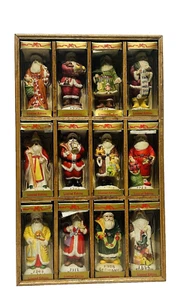 Vintage Weihnachtsmann aus aller Welt Limited Edition Porzellan Figur 12-teiliges Set - Bild 1 von 13