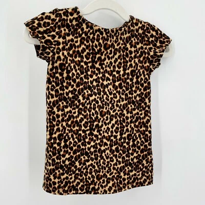 Old Navy Baby Girl Leopard Print Shift Dress Tunic Size 12-18 Months Jersey Knit - Image 1 of 4