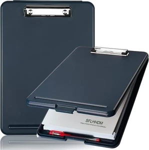 A4 Clipboard File Cover Folder Folio Clip File Clamp Binder Organizer Case Box - Picture 1 of 1