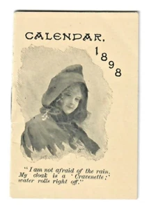 VTC Booklet Kalender-1898-Cravenette Regenmantel-Gurney&Sons-Oneonta NY-kostenloser Versand - Bild 1 von 11