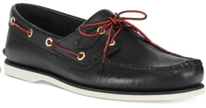 Timberland Men Classic 2 Eyed Boat Shoe Black  TB01005R - Picture 1 of 2