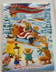 Chocolate Advent Calendar 24 Days Candy Christmas Countdown Santa *Nut Free*NEW - Picture 1 of 3
