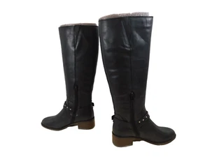 Lucky Brand Women's Karesi Riding Knee High Boots 5.5 M / 36 Black Leather - Picture 1 of 5